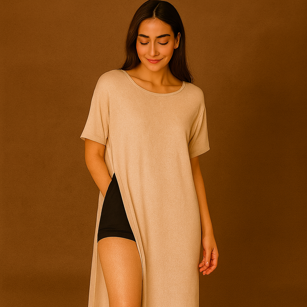Side-Slit Lounge Dress