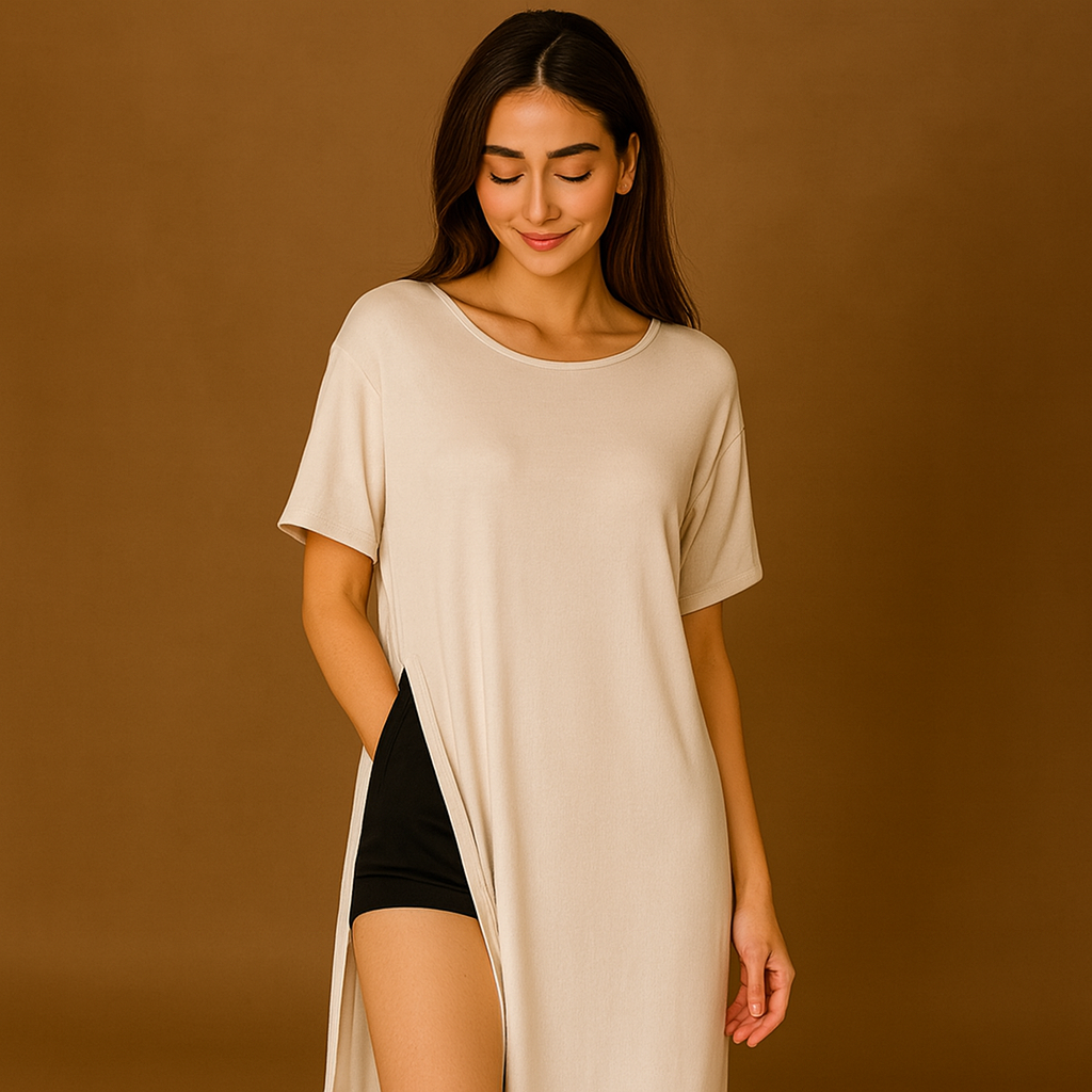 Side-Slit Lounge Dress