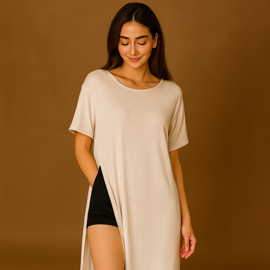 Side-Slit Lounge Dress