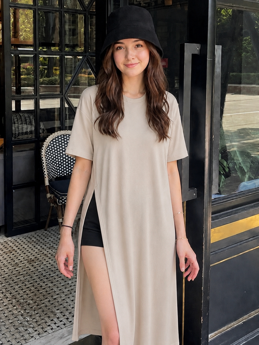 Side-Slit Lounge Dress